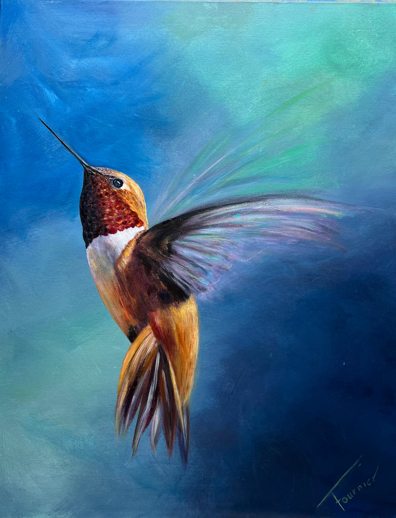 "Flying High" Original Oil on 3D Canvas 24"x36" Original