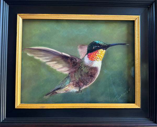 "Fly with me” 15"x18" Original Fine Art Pastel on Board-Framed