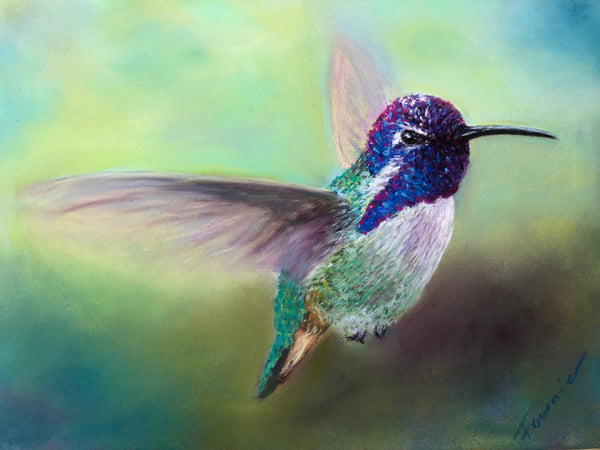 "Costa" Original Fine Art Pastel on Board 15"x18" Framed