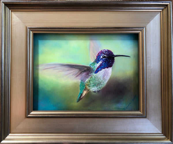 "Costa" Original Fine Art Pastel on Board 15"x18" Framed