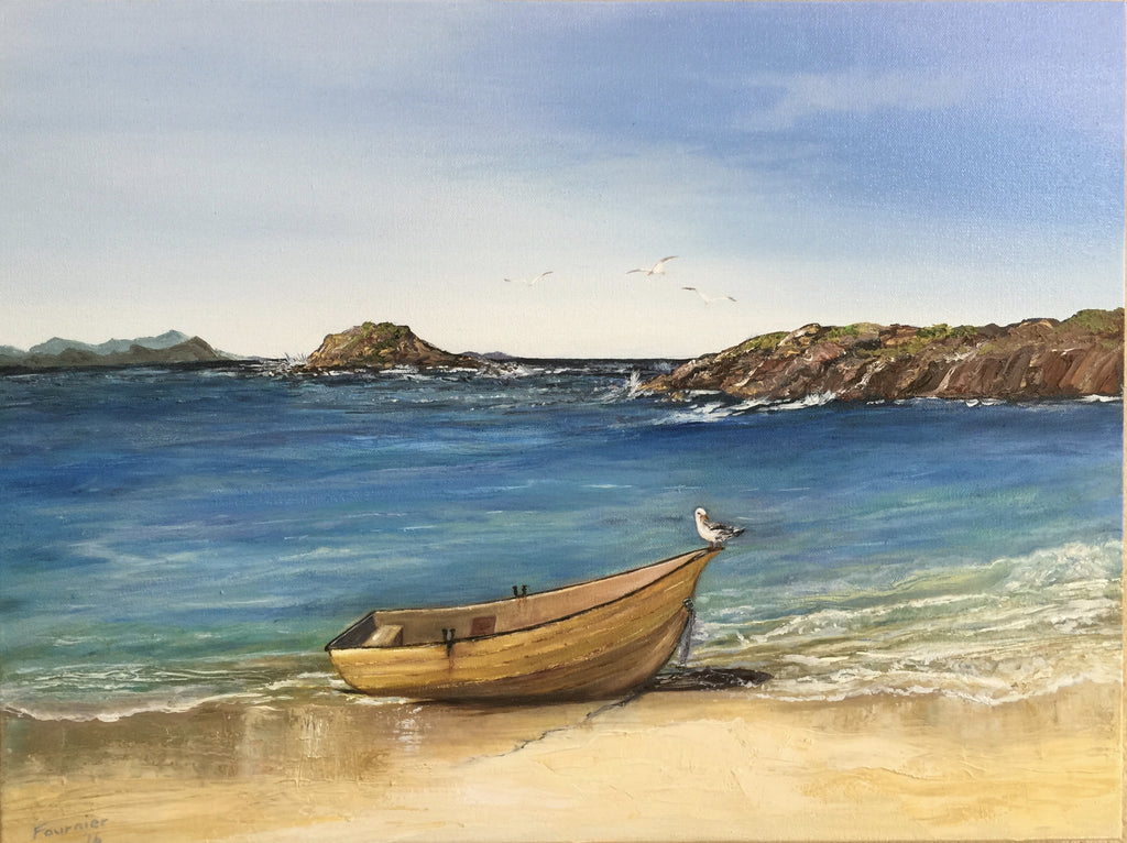 SOLD-Beached-Oil on Canvas 24x18in