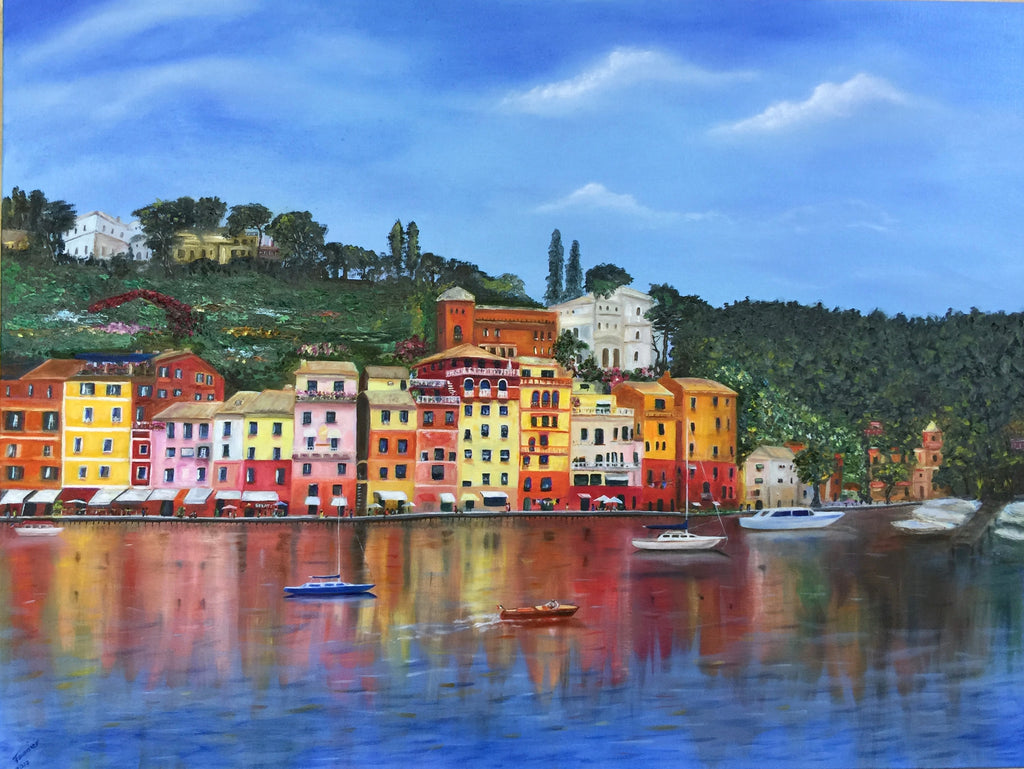 Magnifica Portofino-Limited Edition Giclée-Gallery wrapped Canvas 40x30 in